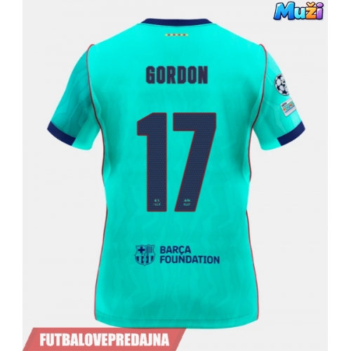 Lacne Muži Futbalové dres Barcelona Anthony Gordon #17 2026-27 Krátky Rukáv - Tretina